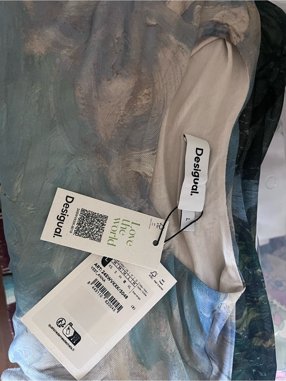 NWT Desigual Van Gogh Short Dress - Picture 7 of 7